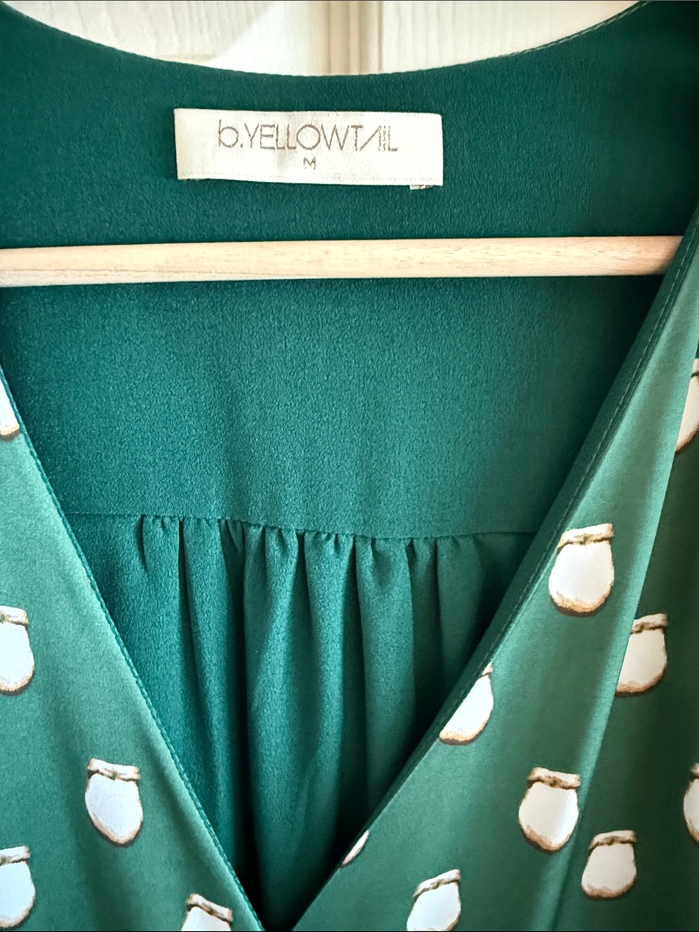 B.YELLOWTAIL ELK IVORY WRAP MAXI DRESS SIZE MEDIUM - Picture 2 of 9